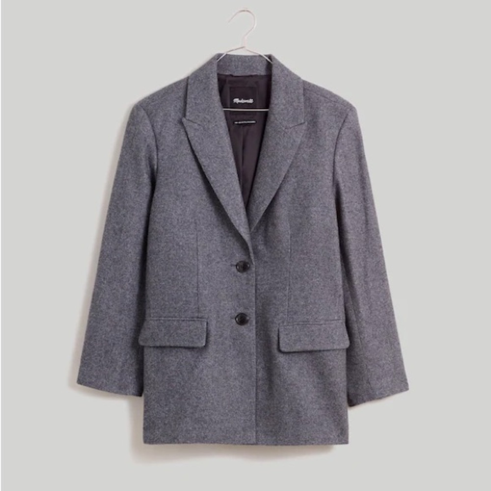 Madewell Marled Bedford Oversized Blazer